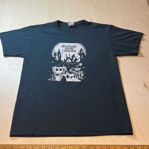 Y2K Disney Tim Burton's The Nightmare Before Christmas T-shirt Medium Jack Fruit